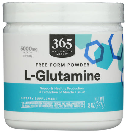 Poudre L-Glutamine Whole Foods Market 8 oz vue de face