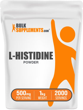 Poudre L-Histidine BulkSupplements 500 mg vue avant
