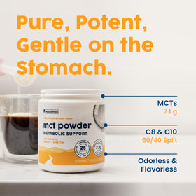 Poudre MCT NativePath ajoutée à un smoothie