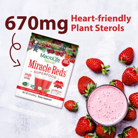 Poudre Miracle Reds dans un verre d'eau