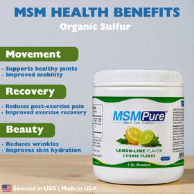 Poudre MSM KALA HEALTH dans un bol avec cuillère