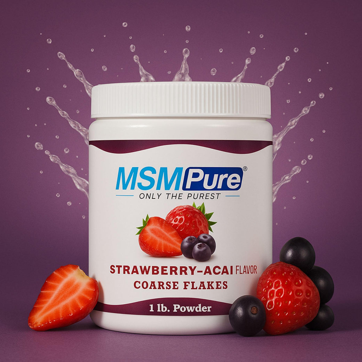 Poudre MSM KALA HEALTH dans un bol avec une cuillère