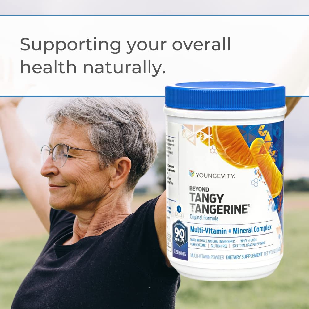 Poudre multivitamine Youngevity dans un verre