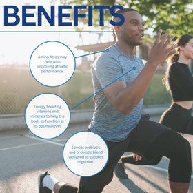 Poudre multivitamine Youngevity servie avec une cuillère