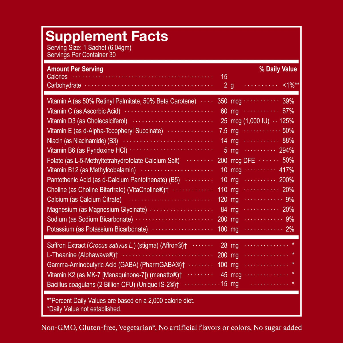 Poudre multivitaminée Biologica, saveur canneberge, en usage quotidien