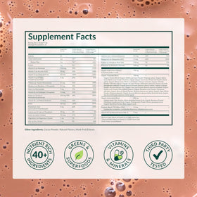 Poudre multivitamines BEAM au chocolat avec des fruits