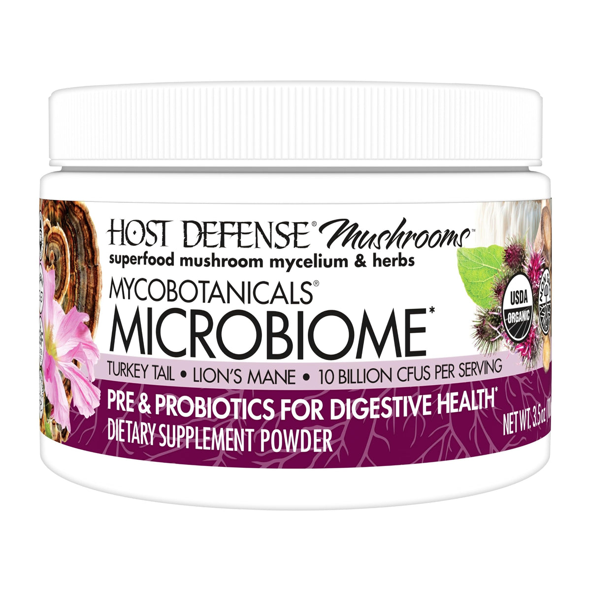 Poudre MycoBotanicals de Host Defense vue de face
