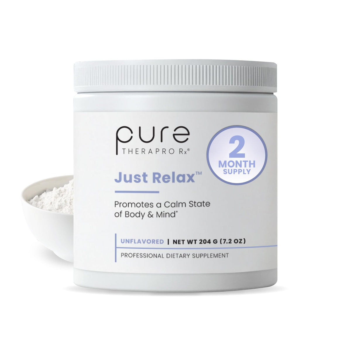 Poudre Myo-Inositol GABA L-Théanine Pure Therapro Rx 249g vue de face
