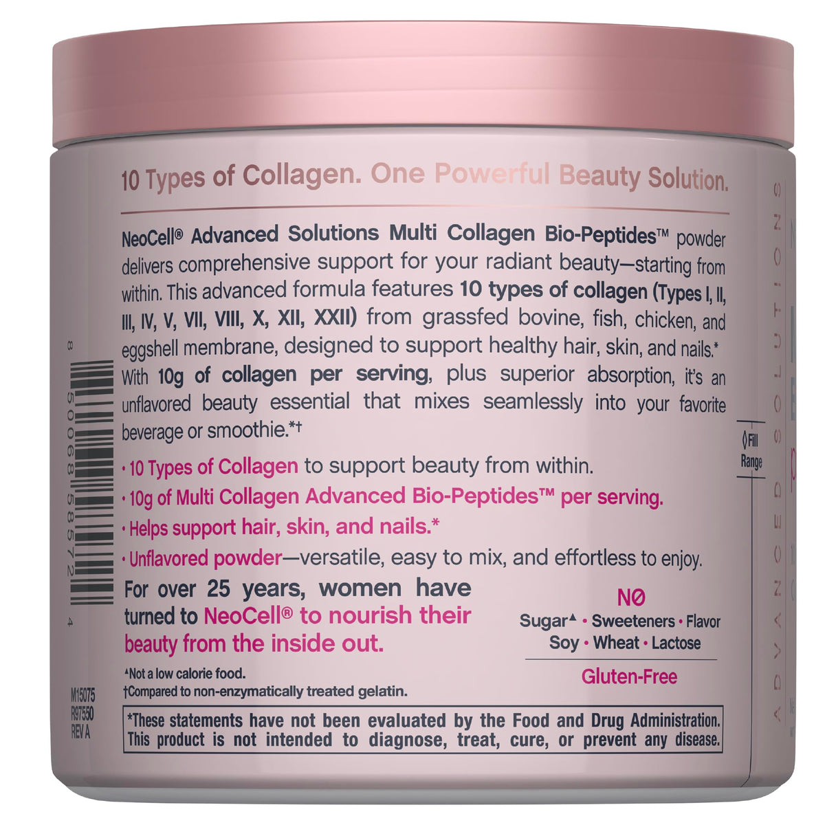 Poudre NeoCell Multi Collagène 272g mélangée dans un smoothie