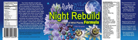 Poudre Night Rebuild avec fleurs de géranium en arrière-plan