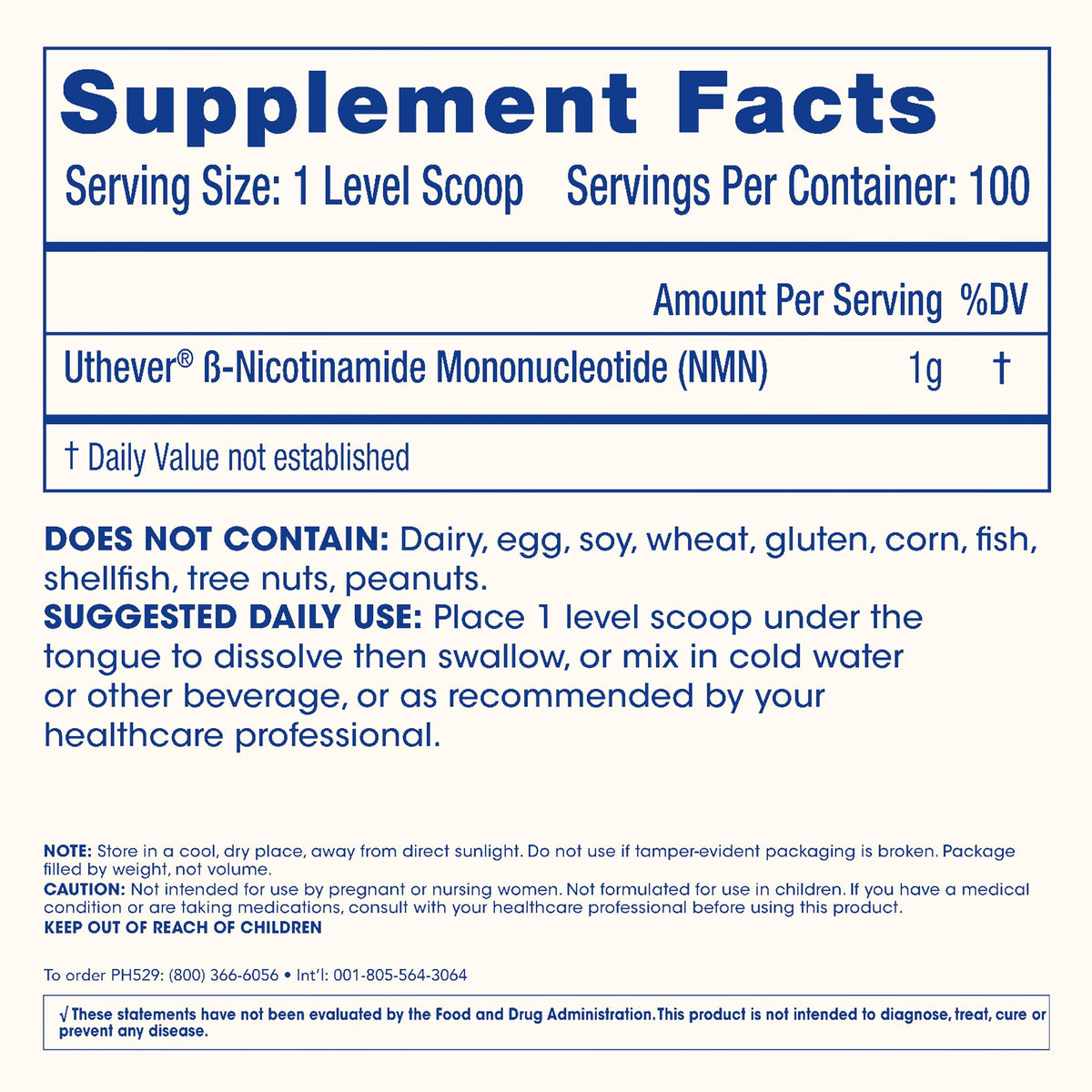 Poudre NMN Pro de ProHealth dans un verre d'eau
