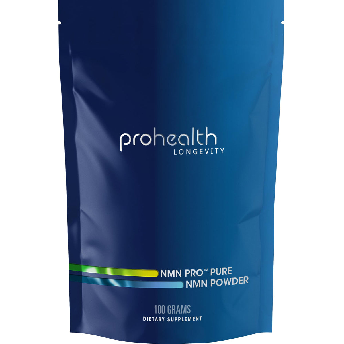 Poudre NMN Pro de ProHealth en sachet de 100g vue de face