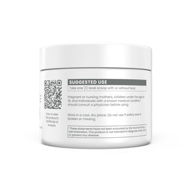 Poudre NMN Renue By Science 100g vue de dos avec informations nutritionnelles
