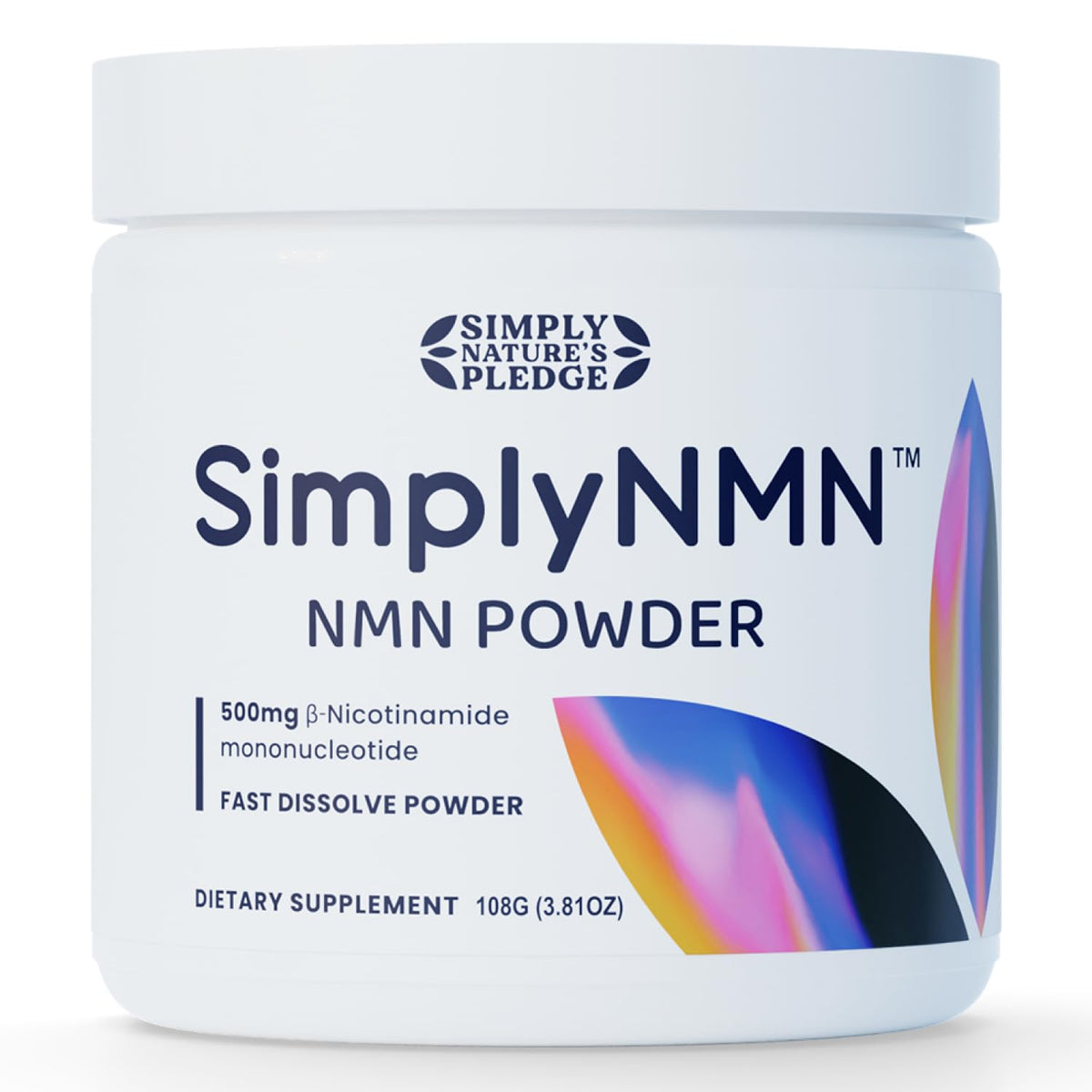 Poudre NMN Simply Nature's Pledge 108g vue de face
