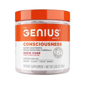 Poudre Nootropique Genius Consciousness vue avant avec étiquette