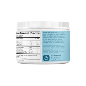 Poudre Nurished Super Pooper 150g dans un verre d'eau