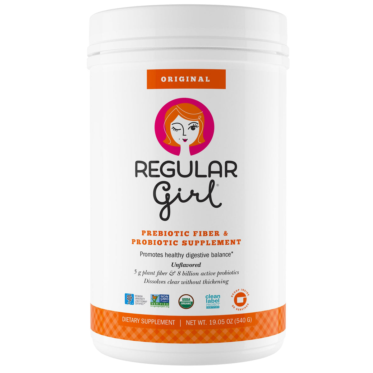 Poudre organique Regular Girl 610g vue avant
