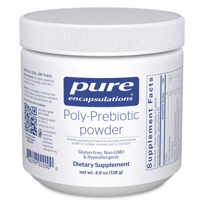 Poudre Poly-Prébiotique Pure Encapsulations 191g vue de face