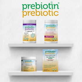 Poudre Prebiotin dans un bol avec des aliments