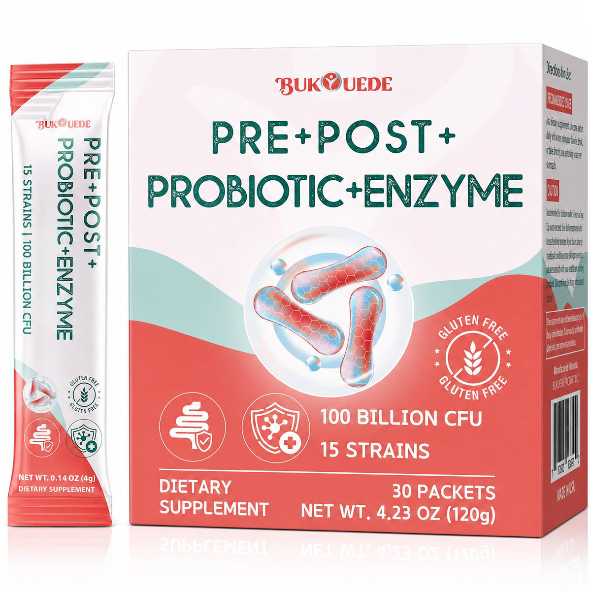 Poudre probiotique Bukouede sachet avant ouverture