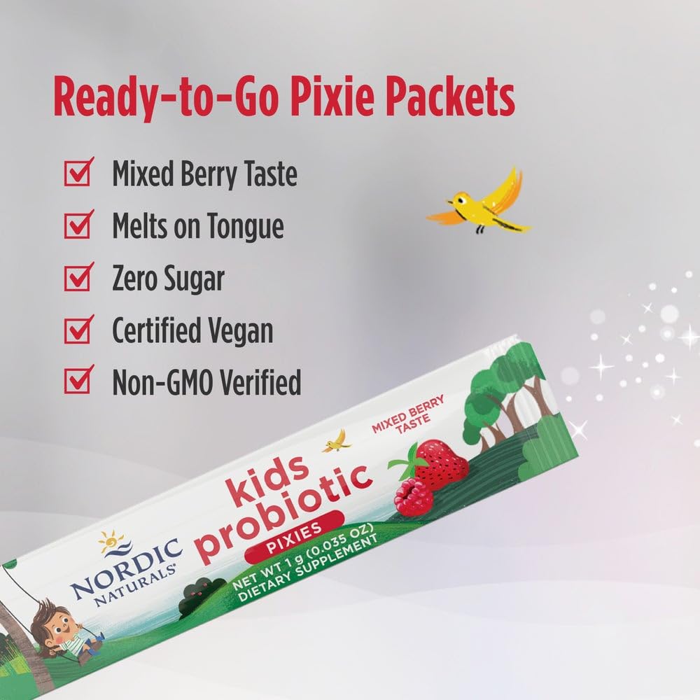 Poudre probiotique Nordic Naturals en sachets individuels