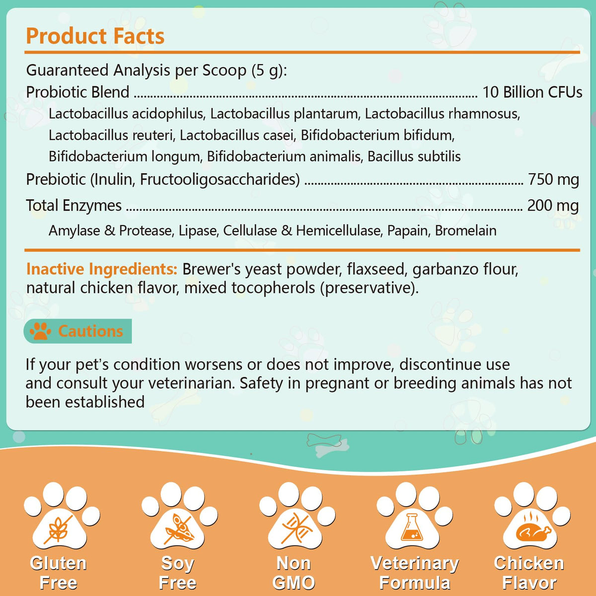Poudre Probiotique PICPOW 240g avec une cuillère