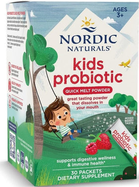 Poudre probiotique pour enfants Nordic Naturals sachets de baies
