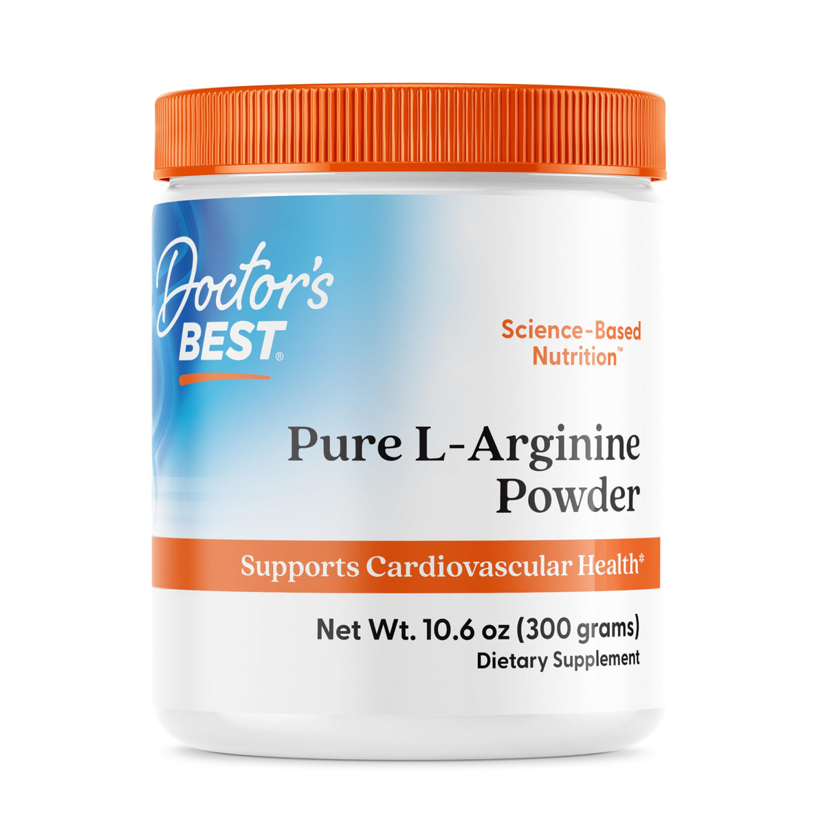 Poudre pure L-Arginine Doctor's BEST 358g vue de face