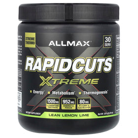 Poudre Rapidcuts Xtreme ALLMAX Citron Vert 235 g vue de face