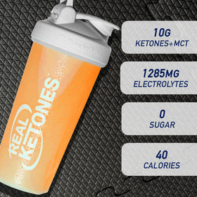 Poudre Real Ketones BHB et MCT sachet ouvert avec contenu visible