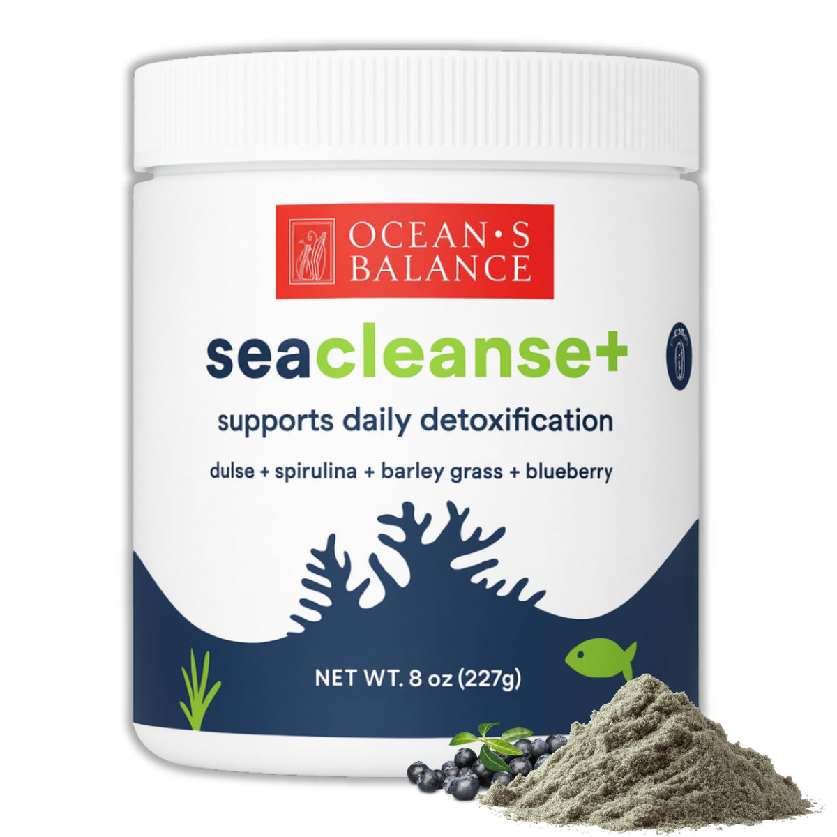 Poudre Seacleanse+ d'Ocean's Balance, 281g, vue de face