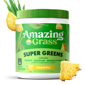 Poudre Super Greens Bio Amazing Grass avec des ingrédients naturels