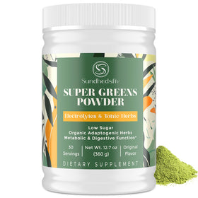 Poudre Super Greens de Sundhedsliv en sachet de 458g