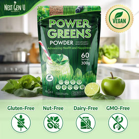 Poudre Super Greens NGU Next Gen U 300g en sachet ouvert