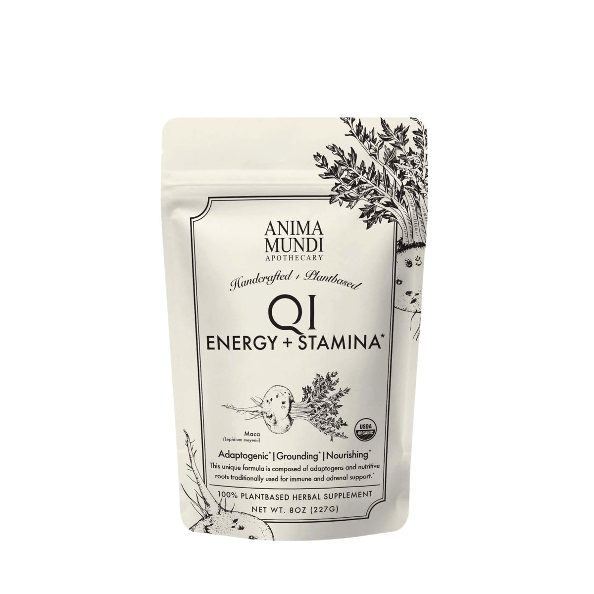 Poudre superfood Anima Mundi Qi Énergie 227g vue de face