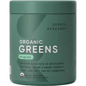 Poudre superfood bio Sports Research 300g saveur ananas coco vue de face