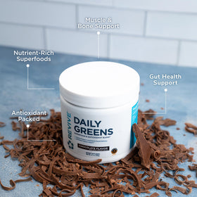 Poudre Verte Quotidienne Revive Chocolat 308g avec cuillère doseuse
