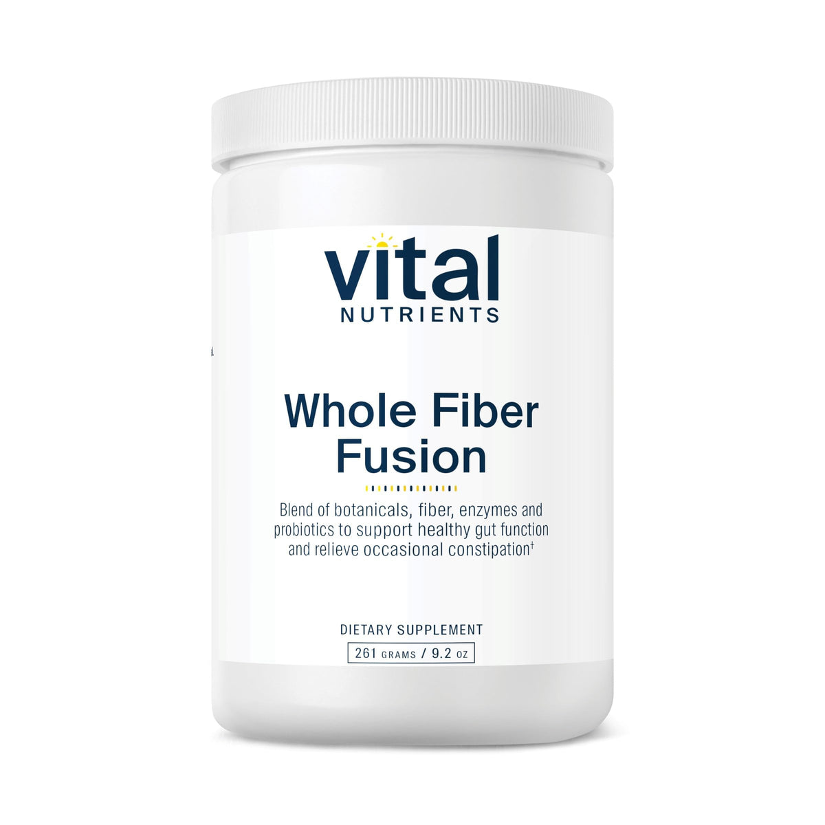 Poudre Whole Fiber Fusion de Vital Nutrients en emballage avant