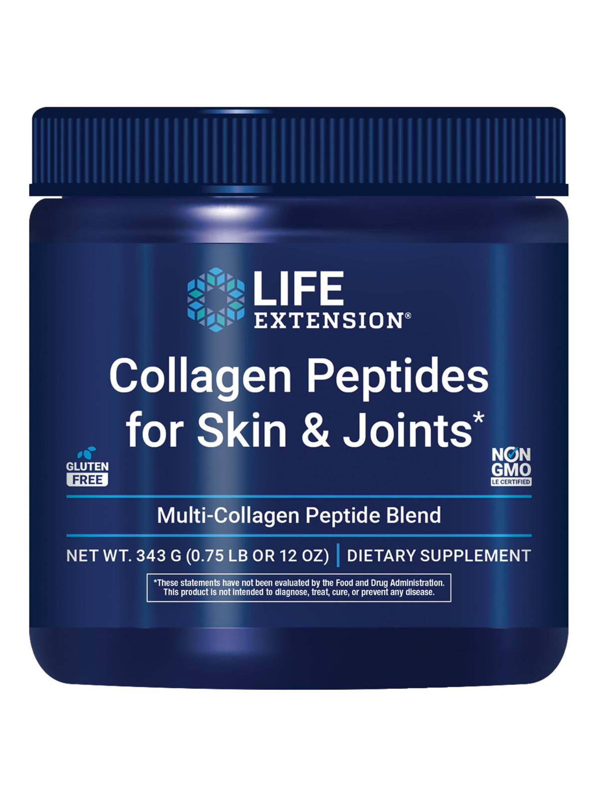 Poudres de collagène Life Extension 343g vue avant