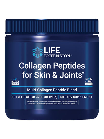 Poudres de collagène Life Extension 343g vue avant