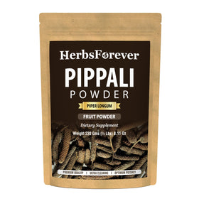 Poudres de Pippali d'Herbsforever dans un emballage refermable de 230g