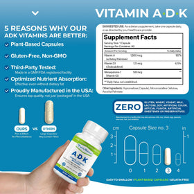 Power By Naturals ADK capsules faciles à avaler