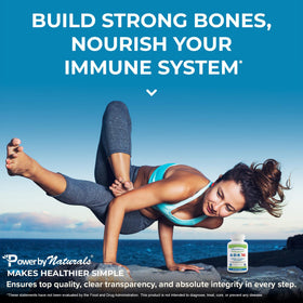 Power By Naturals Complément Alimentaire ADK 180 Capsules - qualité fabriqué aux USA
