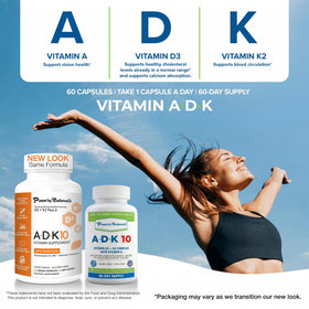 Power By Naturals Complément Alimentaire ADK 180 Capsules - vue de côté