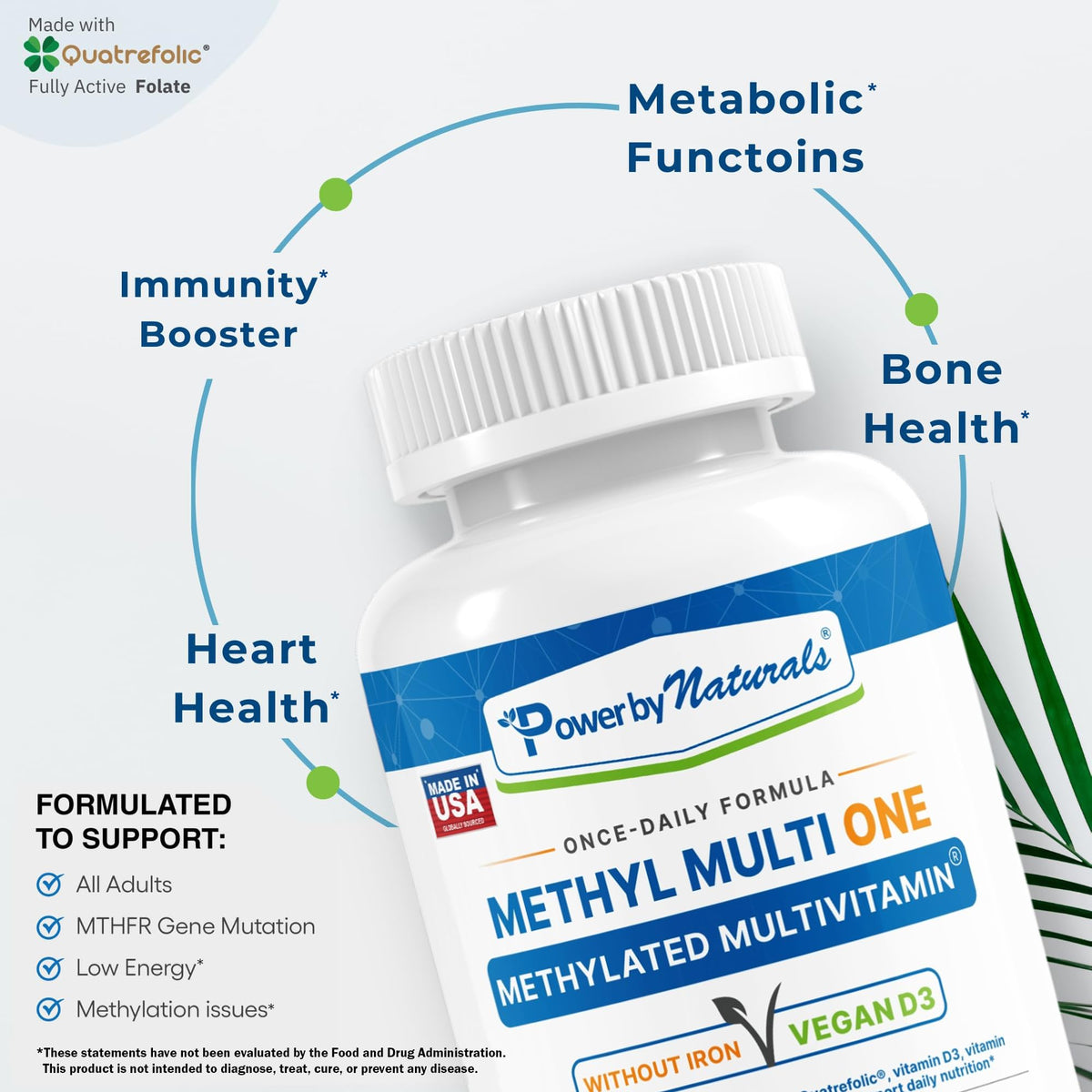 Power By Naturals Methyl Multi One capsules close-up