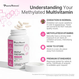 Power By Naturals Methyl Prenatal packaging details