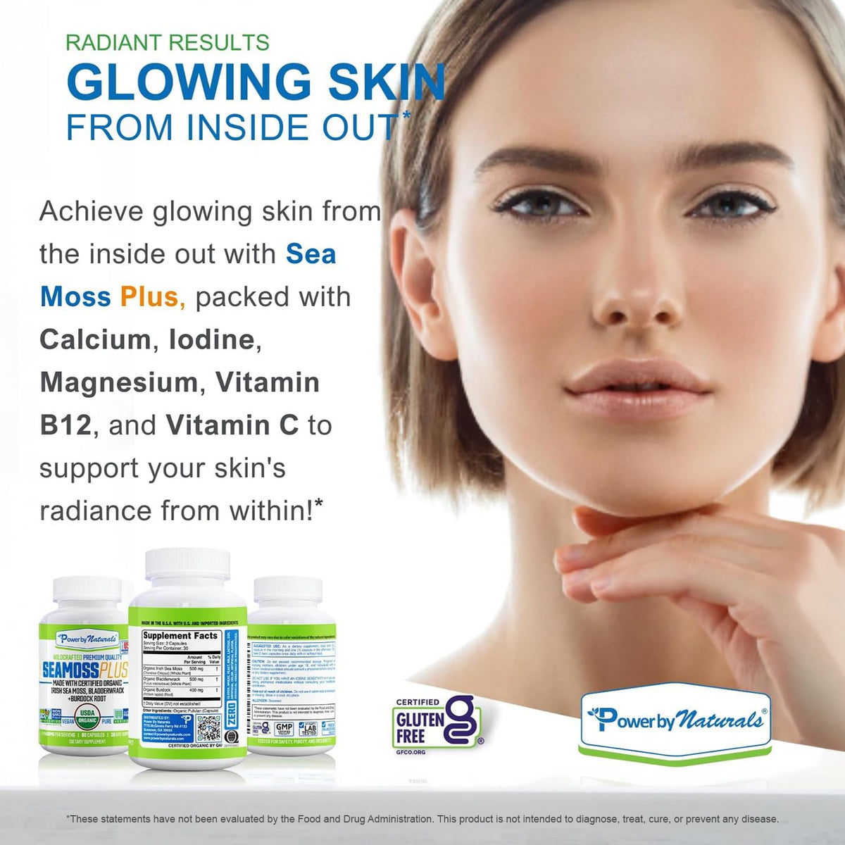 Power By Naturals Mousse de Mer Irlandais Bio capsules dans une main