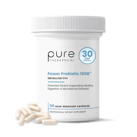 Power Probiotic 100B Pure Therapro Rx 30 capsules front view