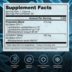 Power Probiotic 100B Pure Therapro Rx capsules side view