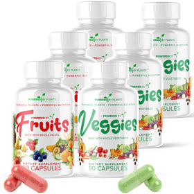 POWERED X PLANTS Capsules de Fruits et Légumes 90 capsules devant l'emballage